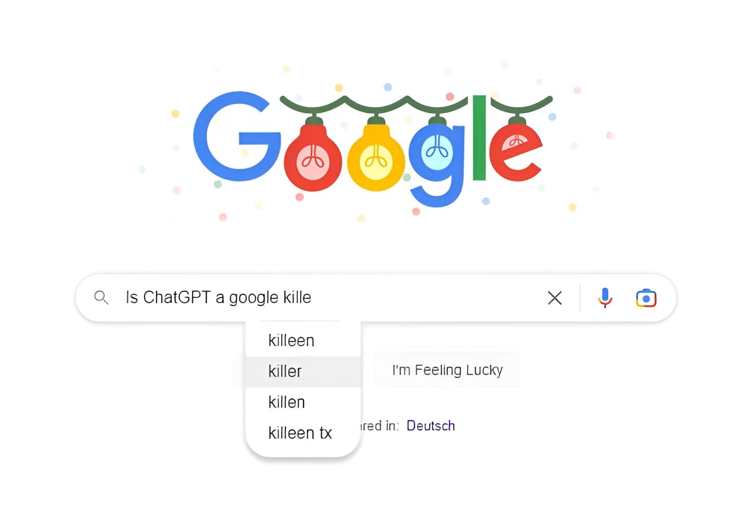 Google search does not suffer from ChatGPT or the new Bing yet