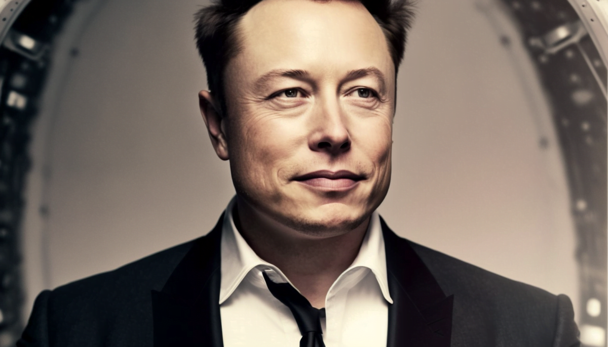 Elon Musk portrait, AI Art, generated by Midjourney