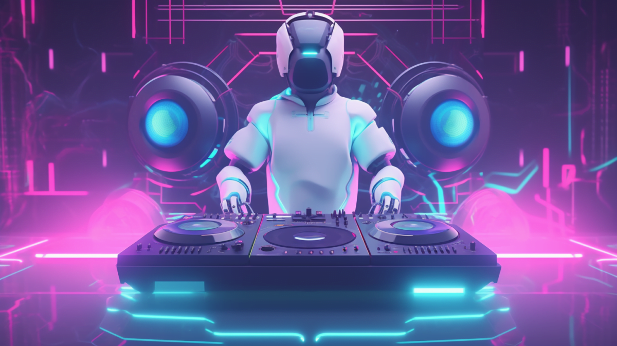 A robot DJ.