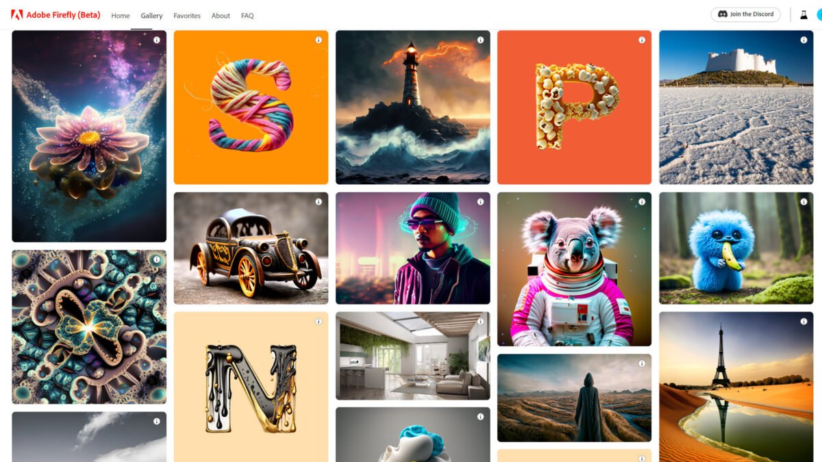 Adobe Firefly's gallery is a great place to find inspiration.