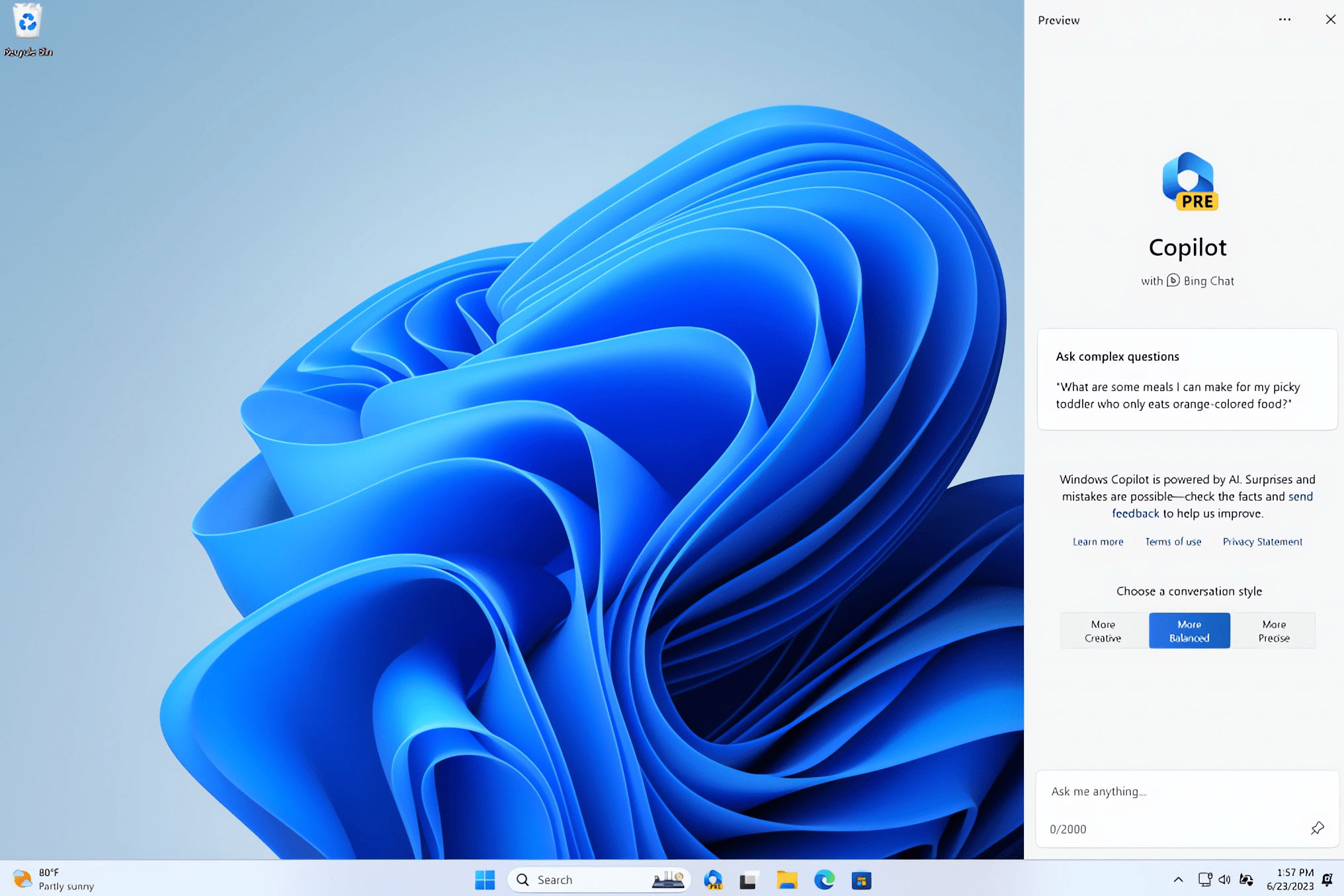 Microsoft rolls out preview of its AI assistant for Windows 11