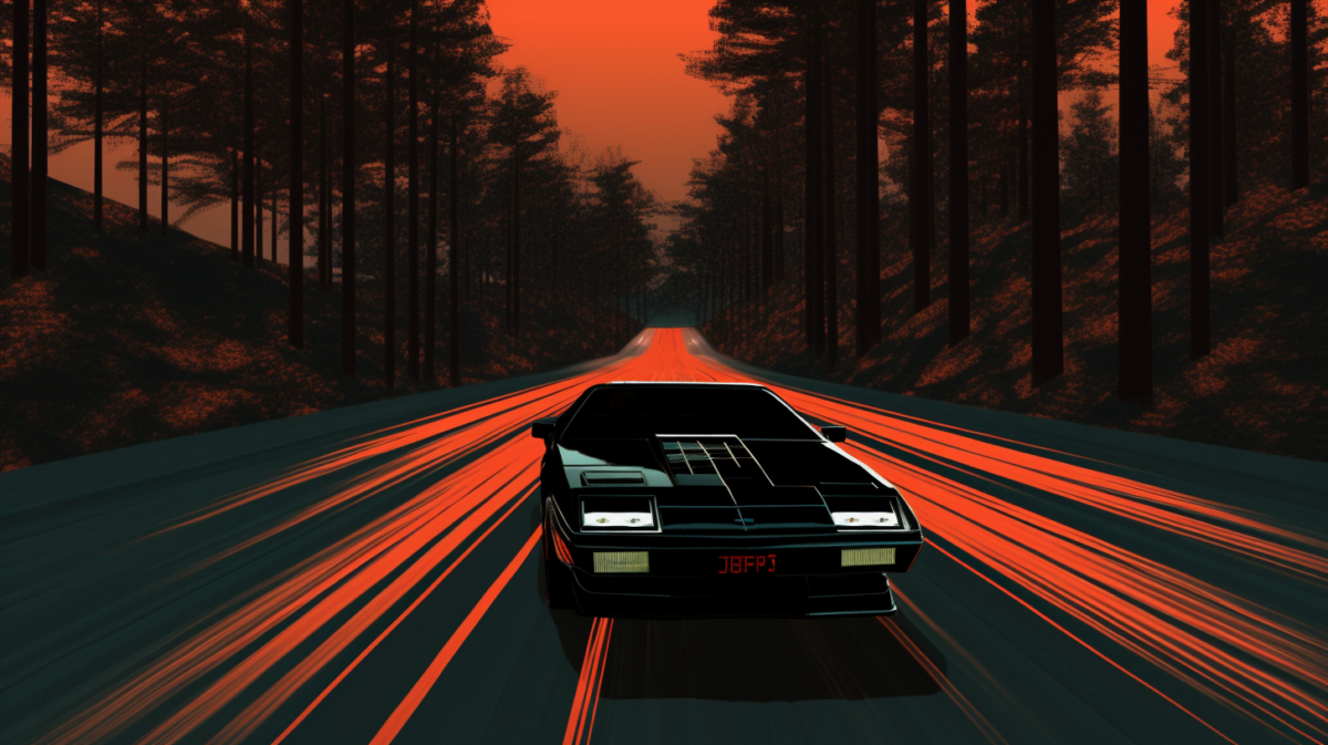 Knight Rider in a computer simulation