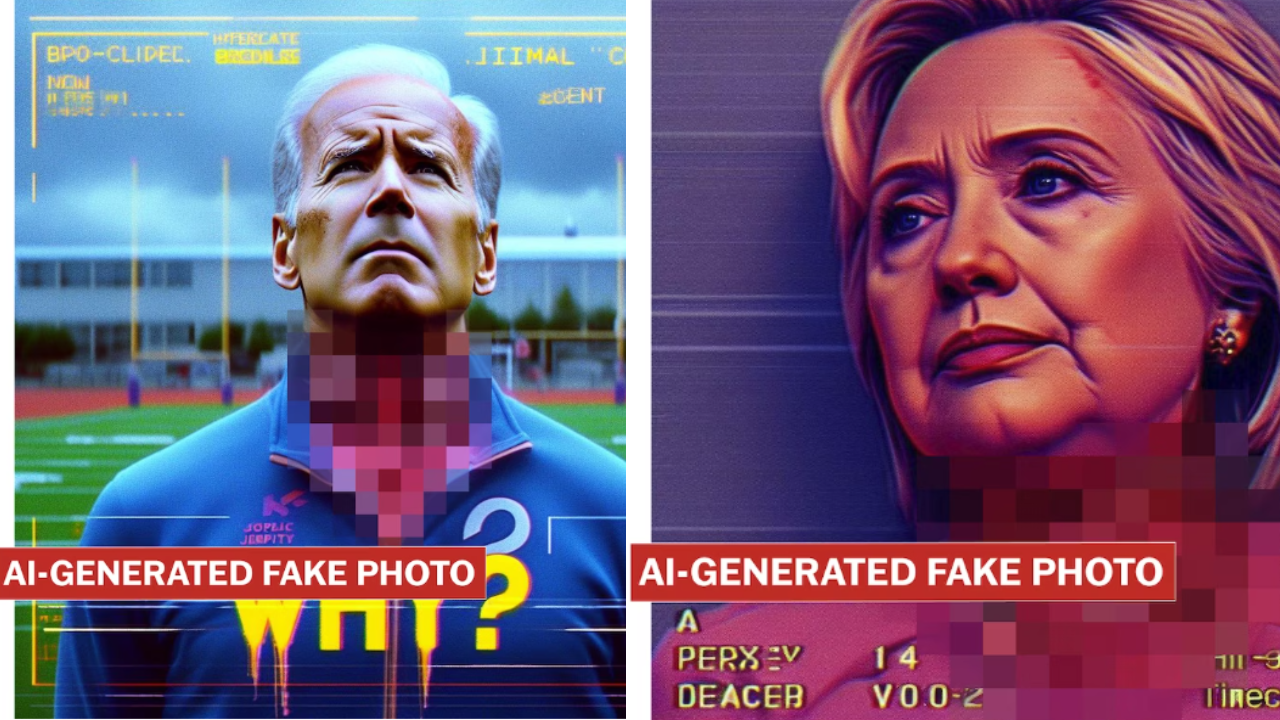 Microsoft Bing Image Creator generates images of politicians' mangled heads