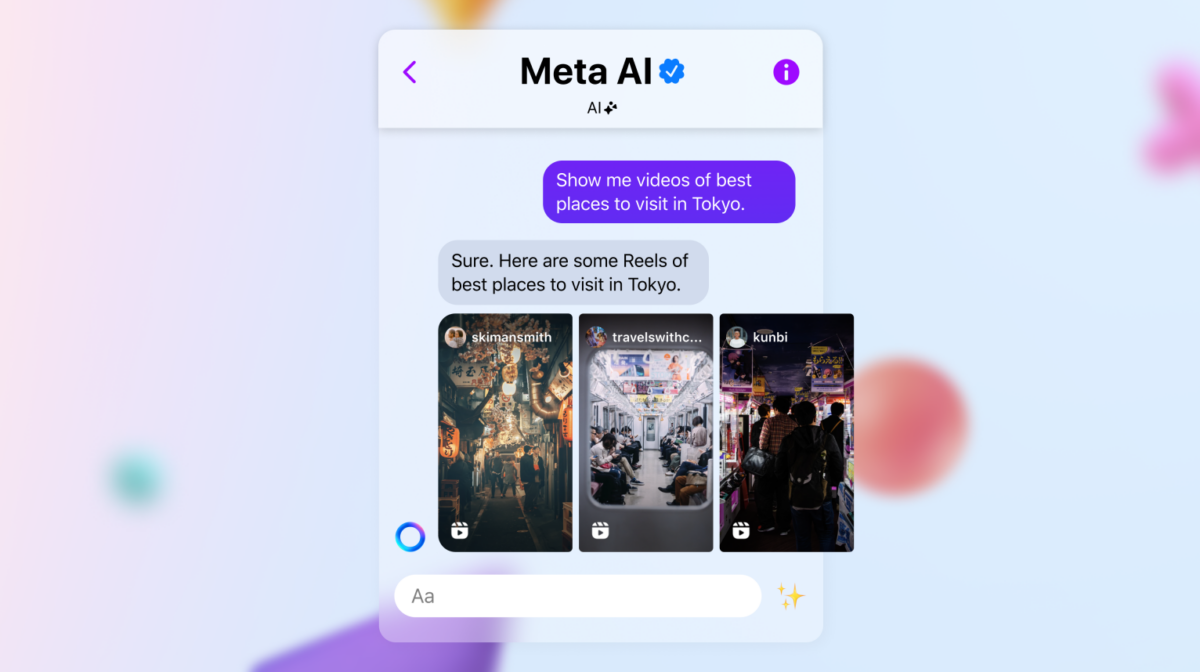 Meta introduces a series of updates for generative AI in its own products. The image generator is also available outside the chat and AI images are to receive watermarks.
