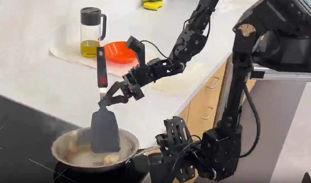 Watch a low-cost, all-purpose robot fry shrimp autonomously