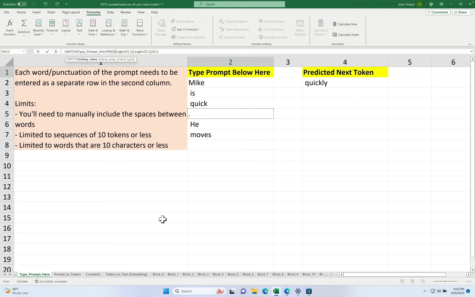 Developer squeezes entire GPT-2 AI model into a single Excel spreadsheet
