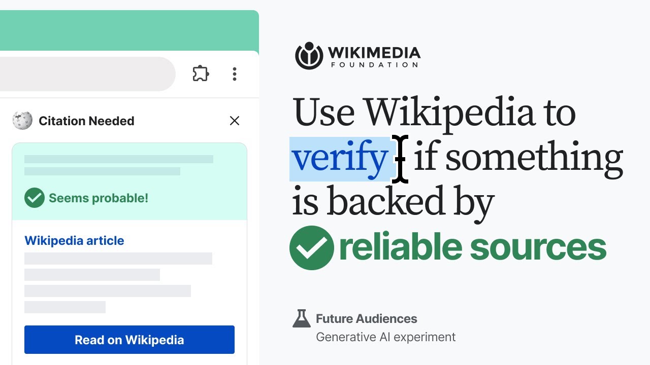 Wikipedia's new Chrome extension fact-checks the web with ChatGPT