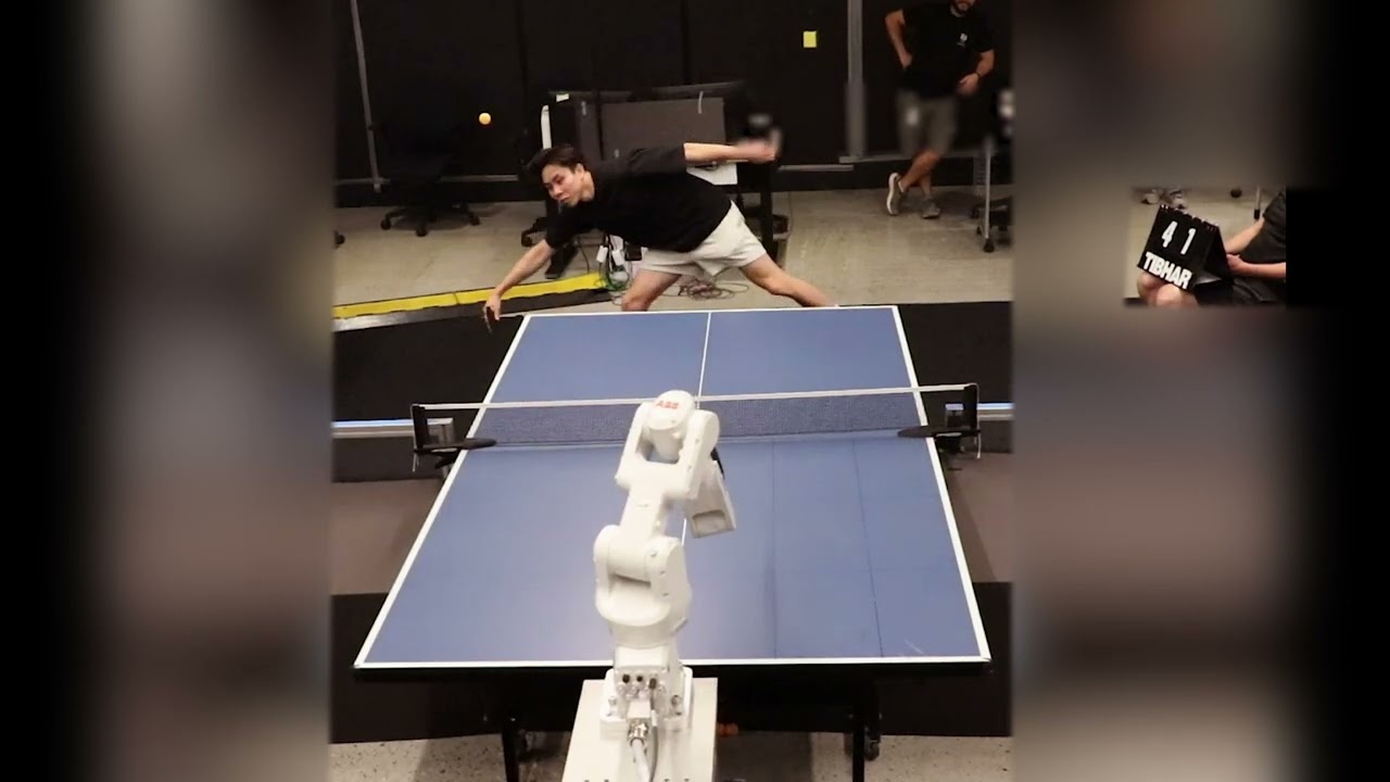 Google Deepmind's robot serves up impressive ping pong skills in matches against humans