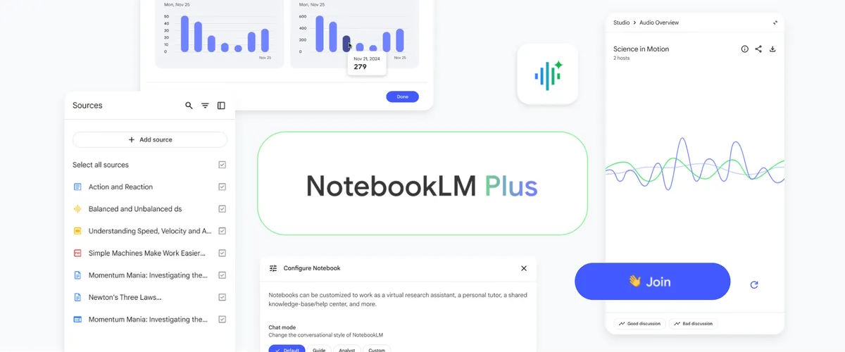 Google's NotebookLM update brings voice interaction and a premium tier for businesses