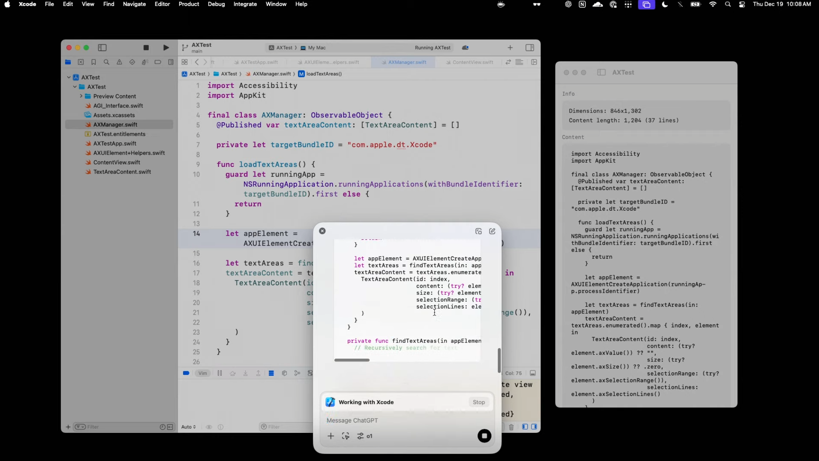 OpenAI improves ChatGPT integration for MacOS applications