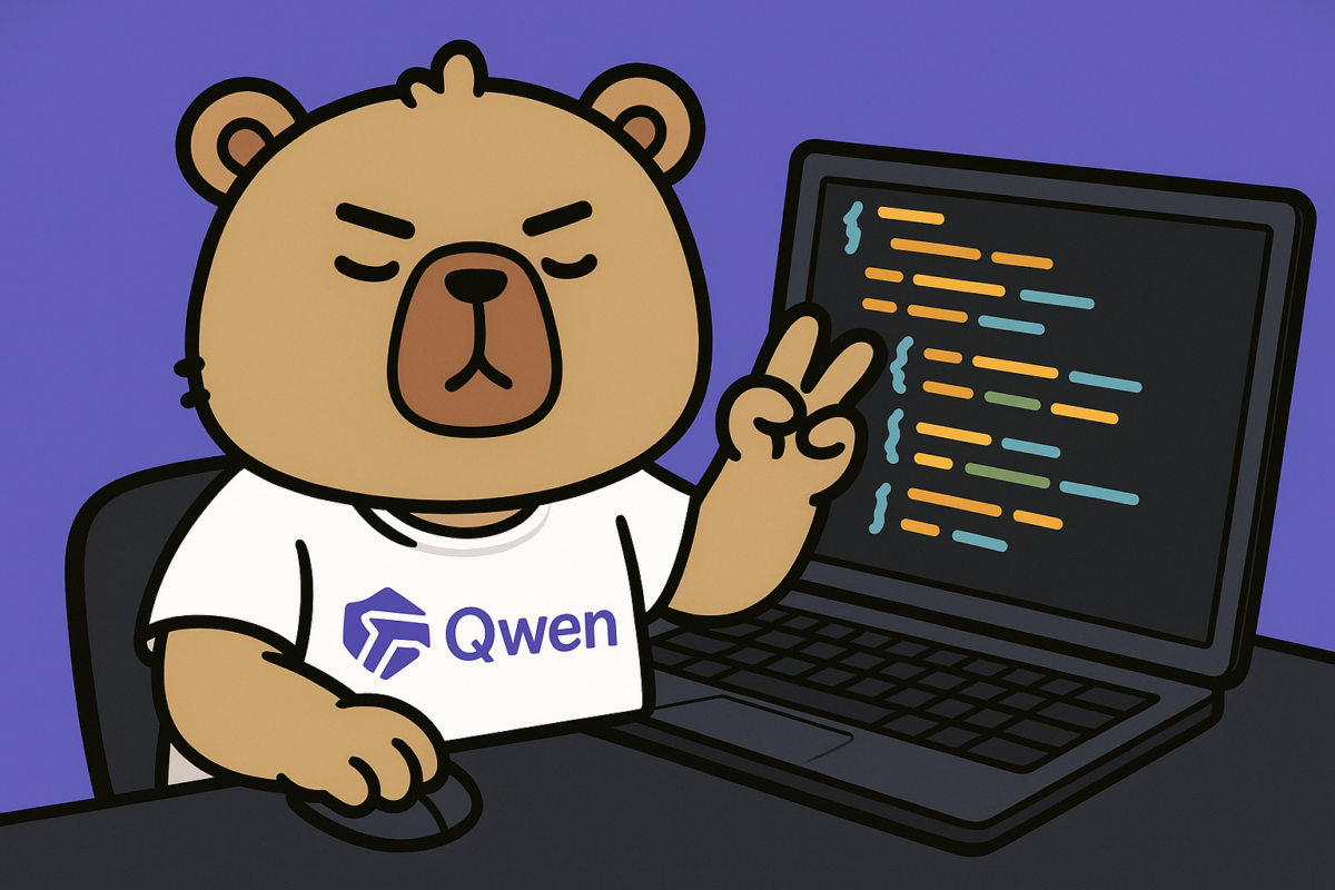 Web Dev in Qwen generates full front-end code from just a prompt