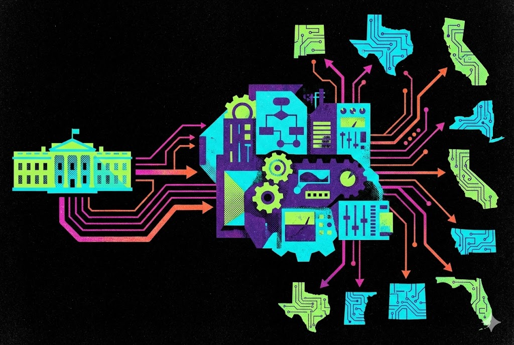 The White House has paused a federal order that would have overridden state-level AI regulations